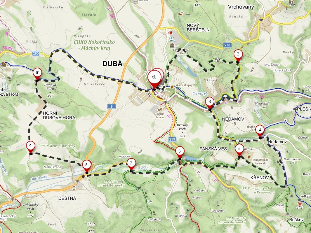 Z DUB PES KAMENN VRCH A DUBOVOU HORU 
