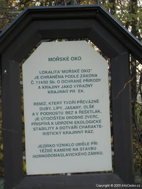 MOŘSKÉ OKO V HORNÍCH DOMASLAVICÍCH