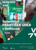 Spisovatel František Uher v knihovně